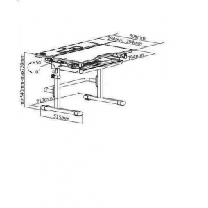 Lavoro L Grey - Regulowane biurko